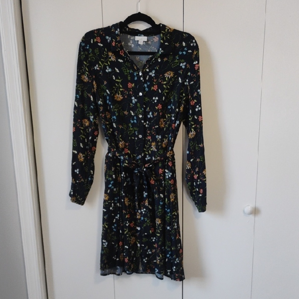 J.Jill Floral Blue Dress